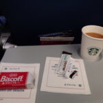 デルタ国内でのコーヒータイム