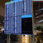 オーランド空港内の案内板